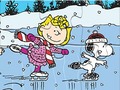 Cluiche Jigsaw Puzzle: Snoopy Skating