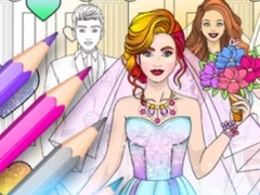 Cluiche Wedding Coloring Dress Up Game