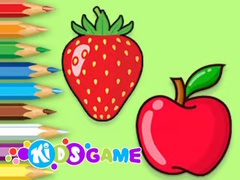 Cluiche Coloring Book: Apple And Strawberry