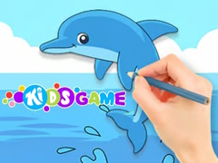 Cluiche Coloring Book: Cute Dolphin