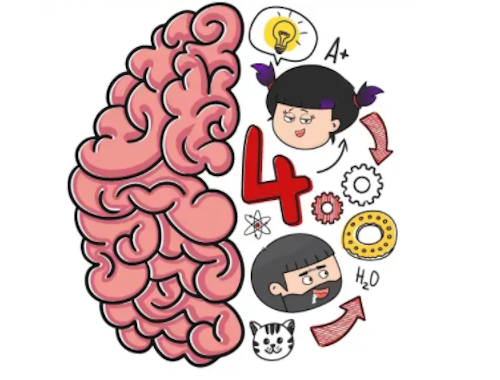 Game Brain Test 4: Tricky Friends online.