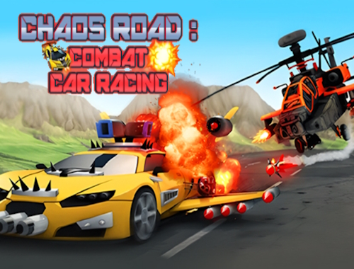 Game Chaos Road: Combat Car Racing online.