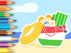 Game Coloring Book: Summer Beach Gear