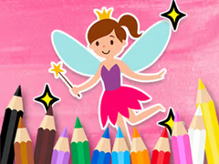 Game Coloring Book: Little Pretty Fairy