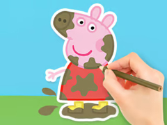 Game Coloring Book: Peppa In The Mud online.