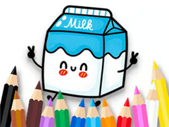 Game Coloring Book: Milk