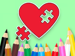 Game Coloring Book: BTS Heart Jigsaw
