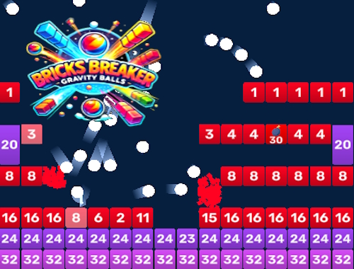 Game Bricks Breaker Gravity Balls online.
