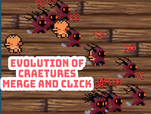 Game Evolution of Craetures Merge and Click online.