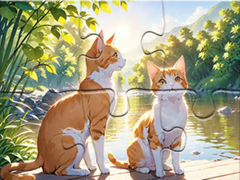 Game Jigsaw Puzzle: Cats In Pairs