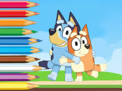 Game Coloring Book: Bluey And Bingo Holiday