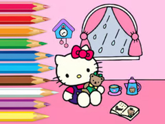 Game Coloring Book: Hello Kitty Rainy Day