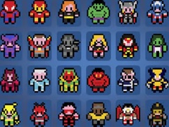 Game Pictures By Numbers Superheroes