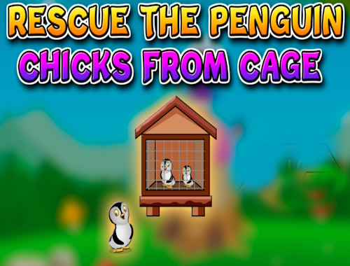 Game Rescue the Penguin Chicks from Cage online.