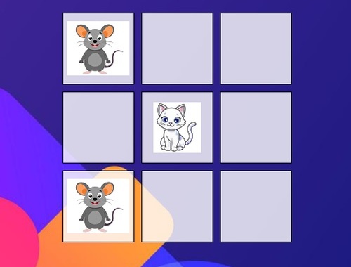 Game Tic-tac-toe Mouse Vs Cat online.