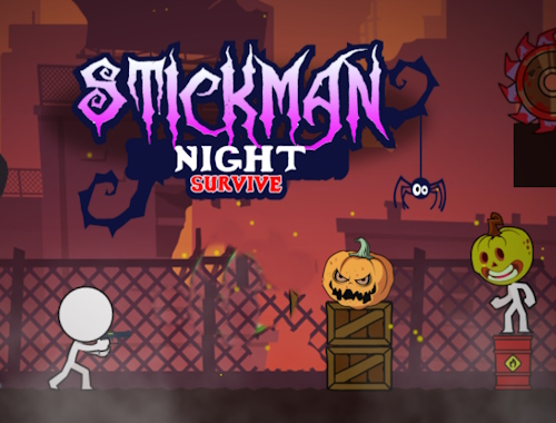 Game Stickman Night Survive online.