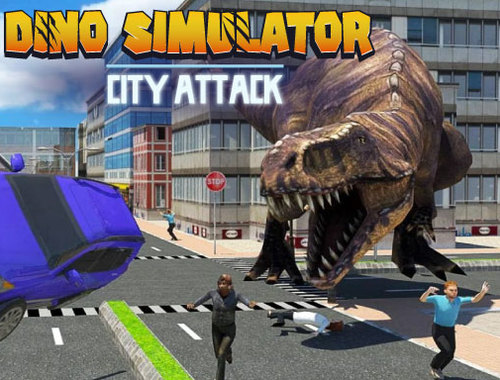 Game Dino Simulator City Attack online.