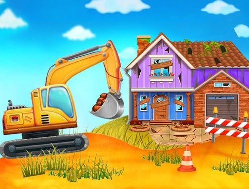 Game Construction Truck online.