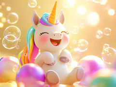 Game Jigsaw Puzzle: Unicorn Bubble Fun