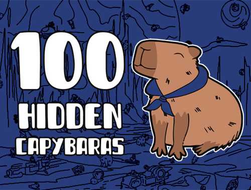 Game 100 Hidden Capybaras online.