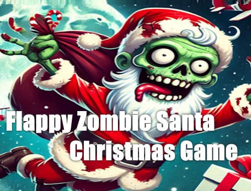 Game Flappy Zombie Santa Christmas Game online.