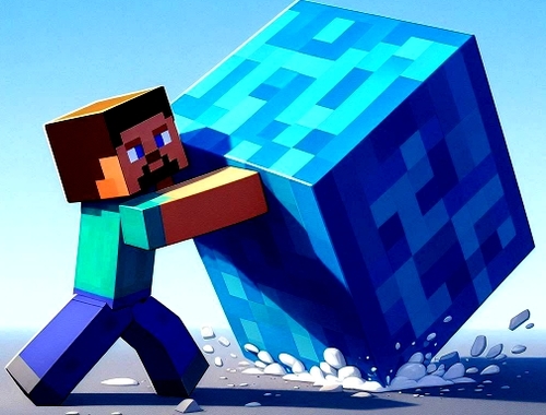 Game MineBlocks 3D Maze online.