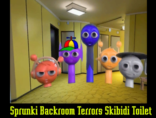 Game Sprunki Backroom Terrors Skibidi Toilet online.