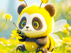 Game Jigsaw Puzzle: Panda Bee