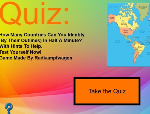 Game 30s Country Quiz online.