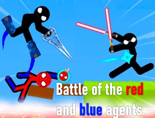 Game Battle of the red and blue agents online.