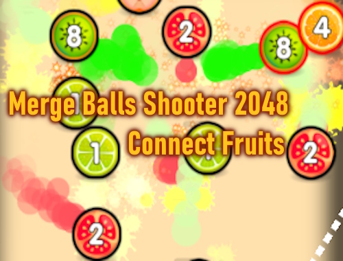 Game Merge Balls Shooter 2048 Connect Fruits online.