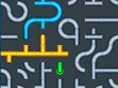 Game Connect The Pipes Water Puzzle
