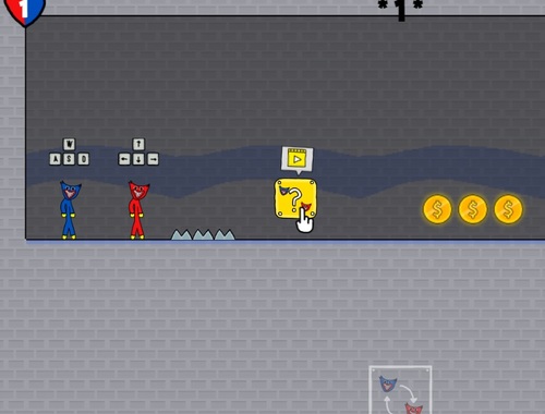 Game Stickman Huggy Party Duo online.
