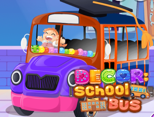 Game Decor: School Bus online.