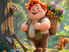 Game Find The Differences: The Honest Woodcutter