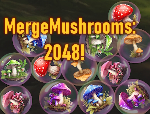 Game MergeMushrooms: 2048! online.