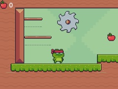 Game Green Ninja Collects Apples