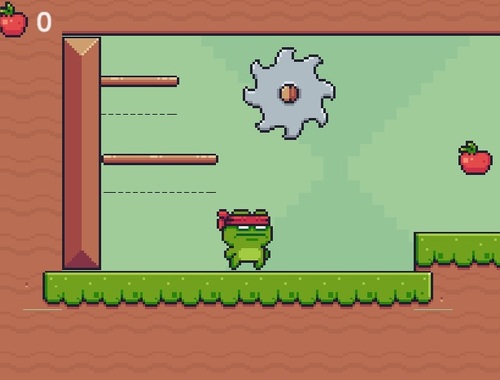 Game Green Ninja Collects Apples online.