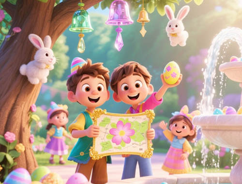 Game Find The Differences: Easter Egg Hunt online.