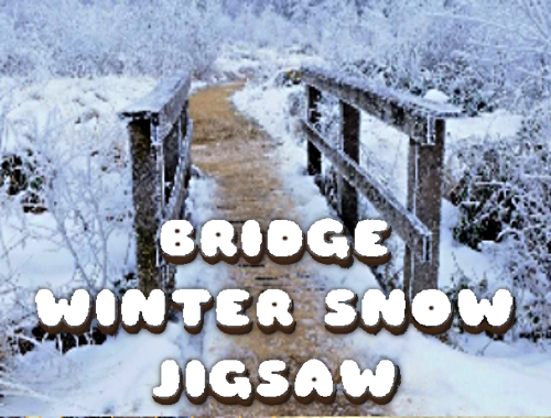 Game Bridge Winter Snow Jigsaw online.