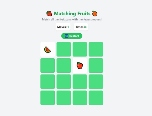 Game Matching Fruits online.