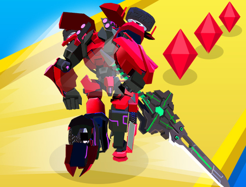 Game Robot Runner Fight online.
