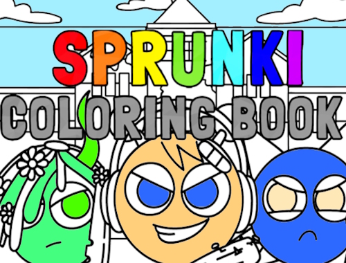 Game Sprunki Coloring Book  online.