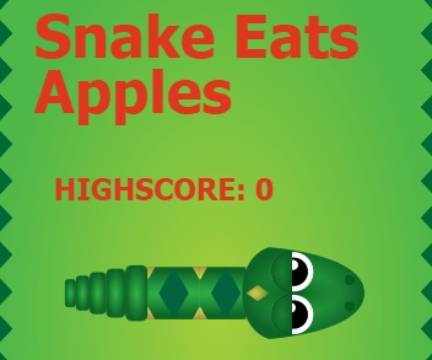 Game Snake Eats Apples online.