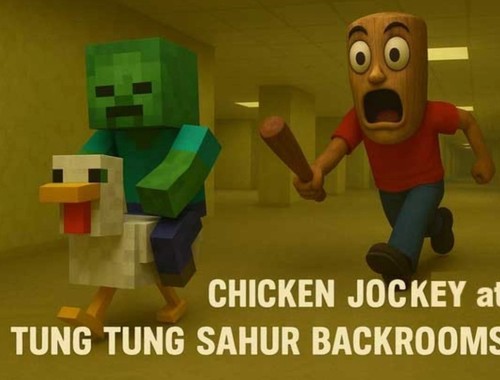 Game Chicken Jockey at Tung Tung Sahur Backrooms online.
