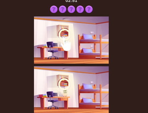 Game Finding the Differences in the Pictures online.