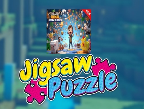 Game Minecraft Animal Jigsaw Puzzles online.