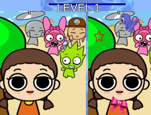 Game Sprunki and Squid Game Difference online.