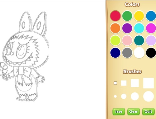 Game Chibi Labubu Coloring Book for Kids online