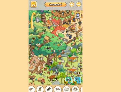 Game Find It Out Jurassic Park online.
